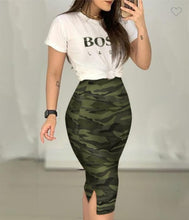 Load image into Gallery viewer, Boss Lady Midi Skirt Set
